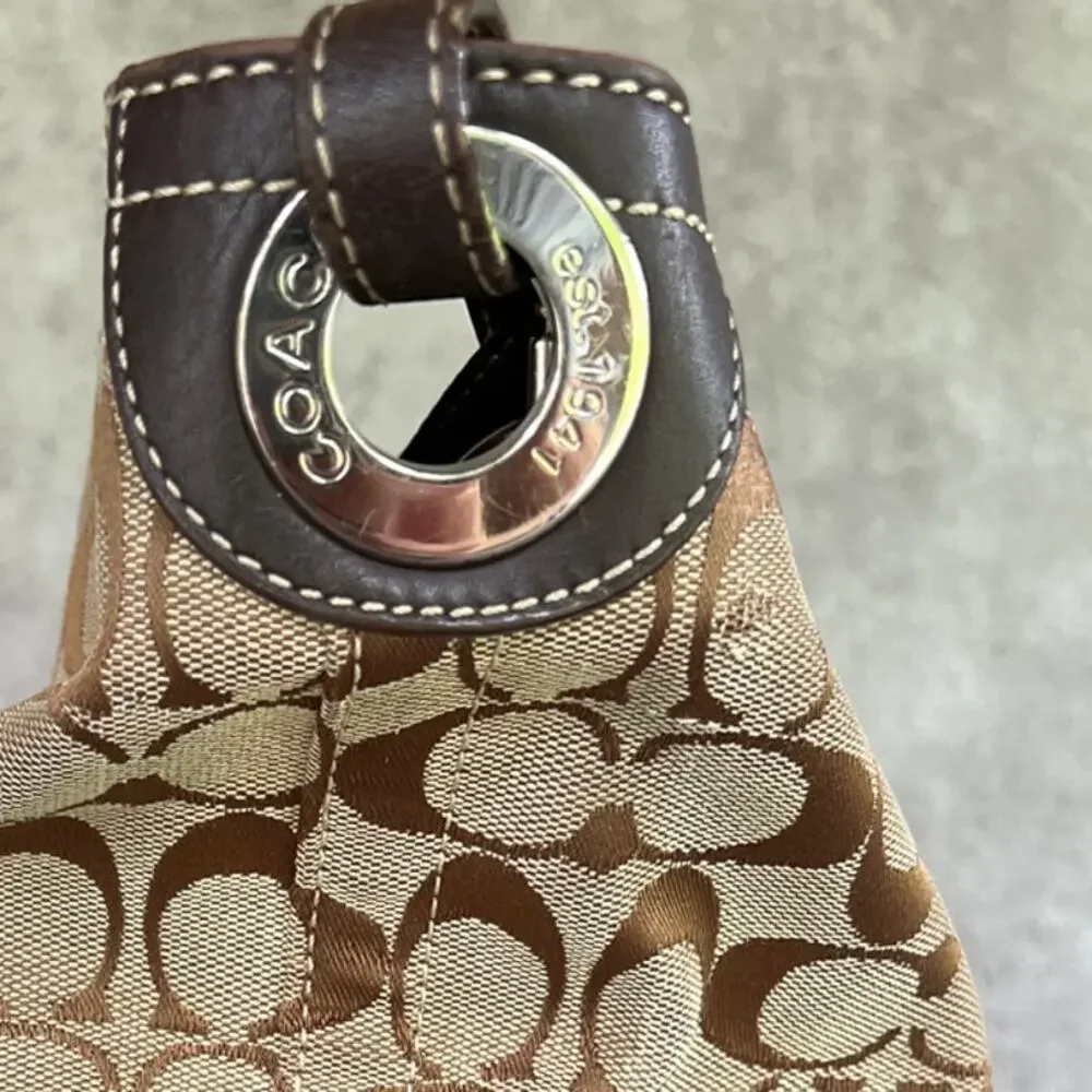 Coach Y2K Vintage Signature Canvas Hobo Shoulder Bag (Style No. 2156) monogram
